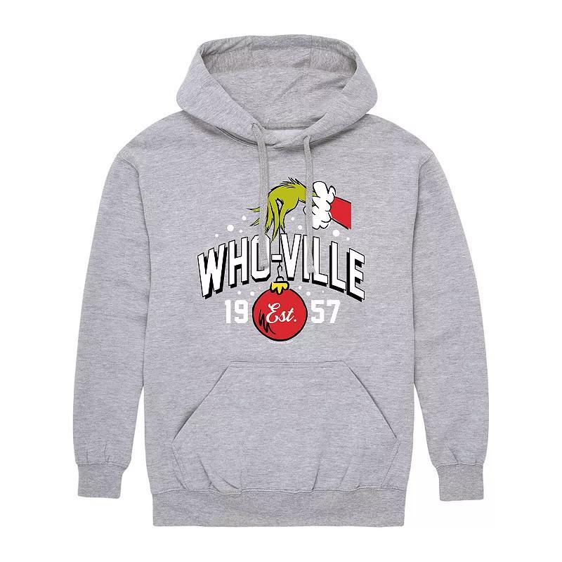 Mens Dr. Seuss Grinch Who-ville Est 1957 Hoodie Product Image