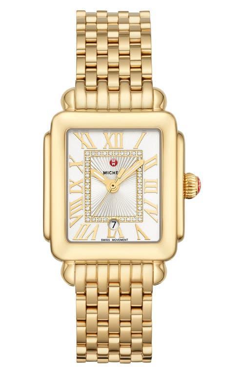 Womens Deco Madison Mid Two-Tone Diamond Dial Watch Product Image