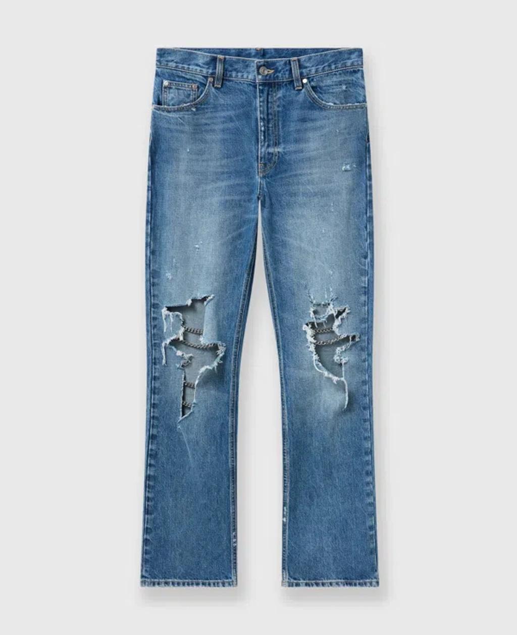 STELLA MCCARTNEY Falabella Knees Bootcut Jeans In Blue Product Image