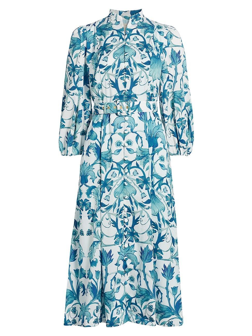 Womens Valencia Floral Midi Dress Product Image