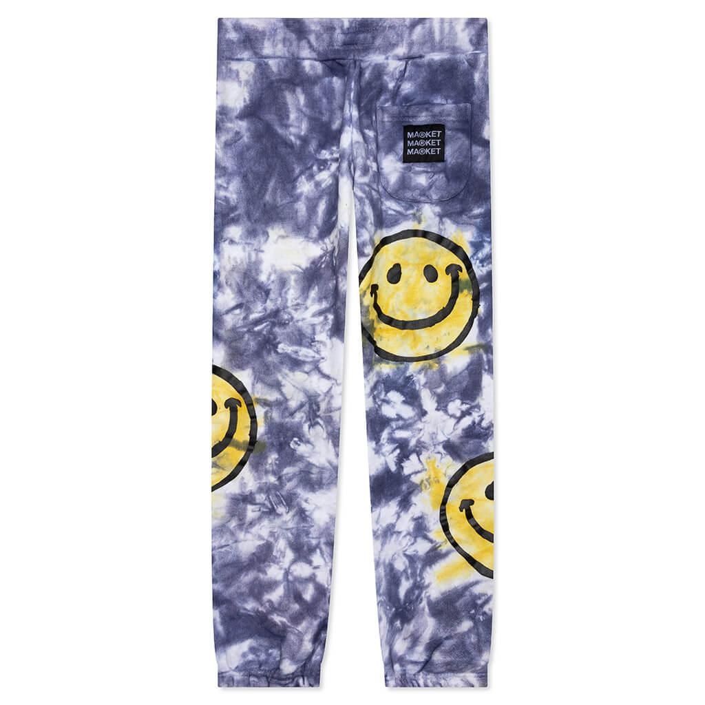 Smiley Sun Dye Sweatpants - Yellow/Blue Male Product Image