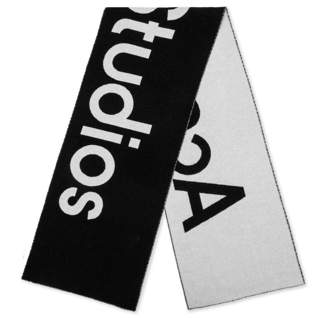 Logo Jacquard Scarf - Black/White Male Product Image