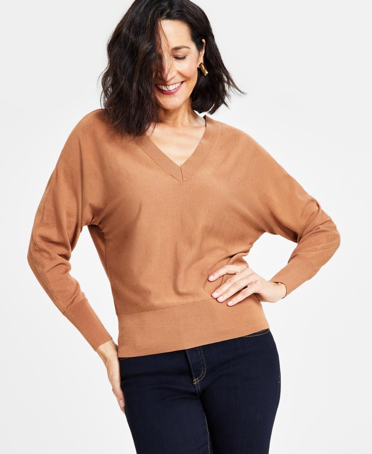 I.n.c. International Concepts Womens V-Neck Sweater, Created for Macys product image