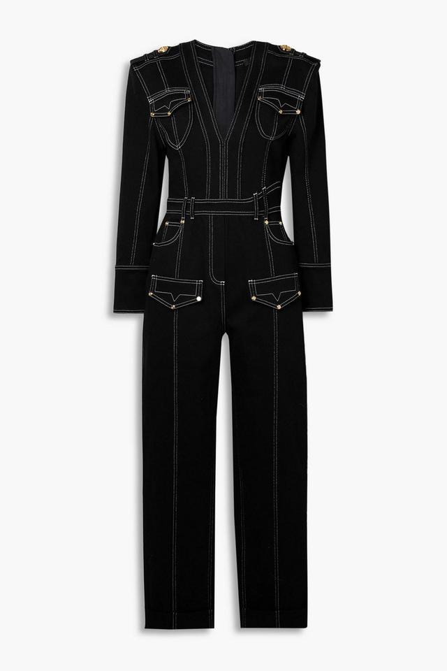 Denim Jumpsuit In Black Product Image