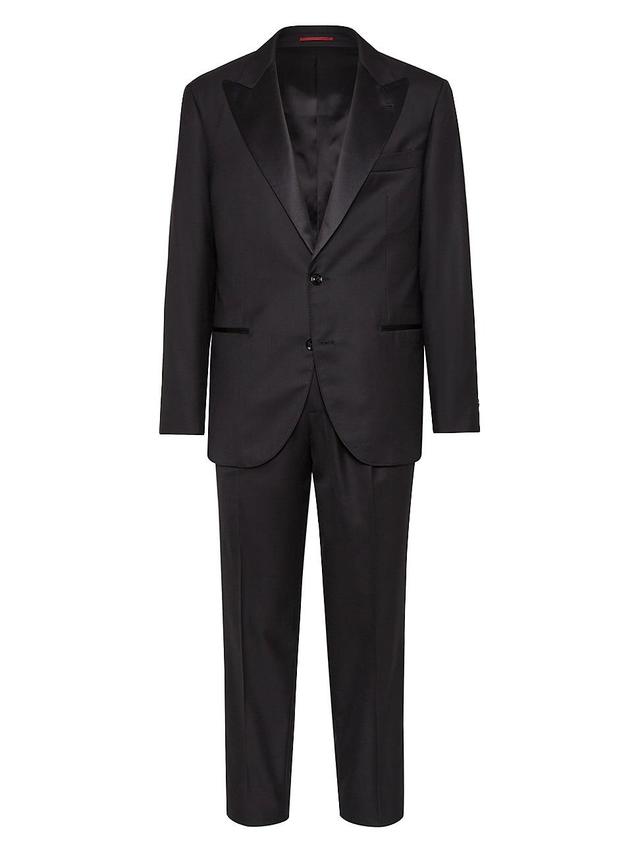 Mens Tuxedo with Peak Lapel Jacket and Pleated Trousers Product Image