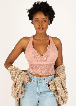 Tiffany Bralette in Ash Rose Product Image