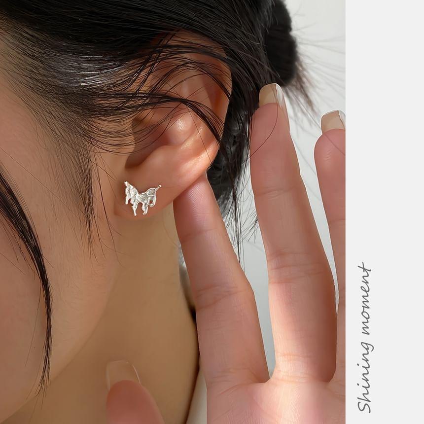 S925 Sterling Silver Butterfly Stud Earring Product Image