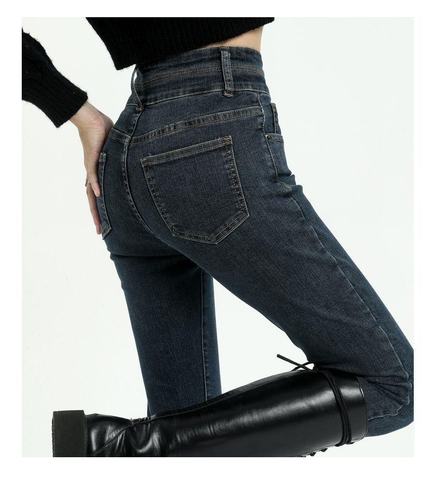 High Rise Applique Skinny Jeans (Various Designs) Product Image