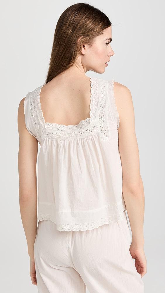 THE GREAT. The Eyelet Tank | Shopbop Product Image