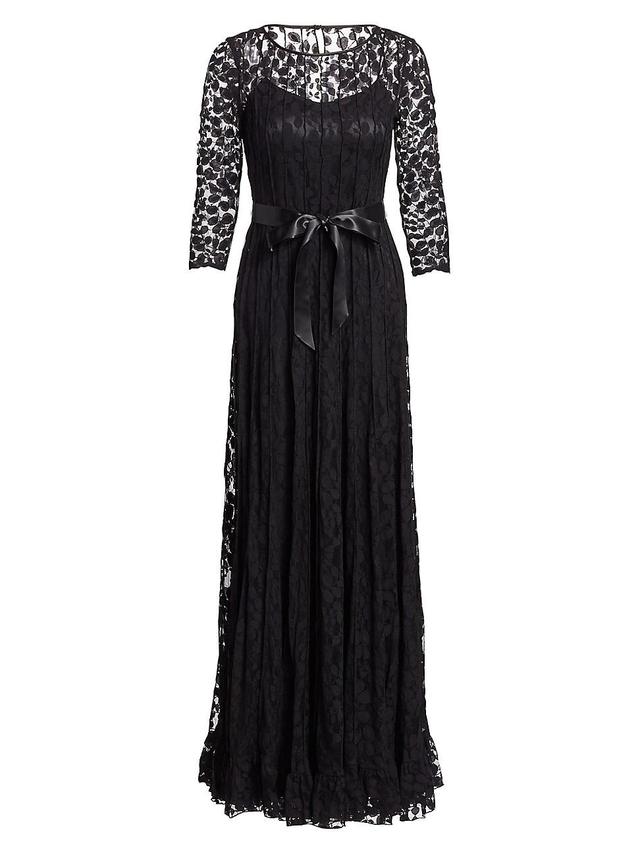 Womens Lace Pintuck Gown Product Image