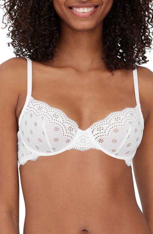 Skarlett Blue Smitten Underwire Eyelet Lace Demi Bra Product Image