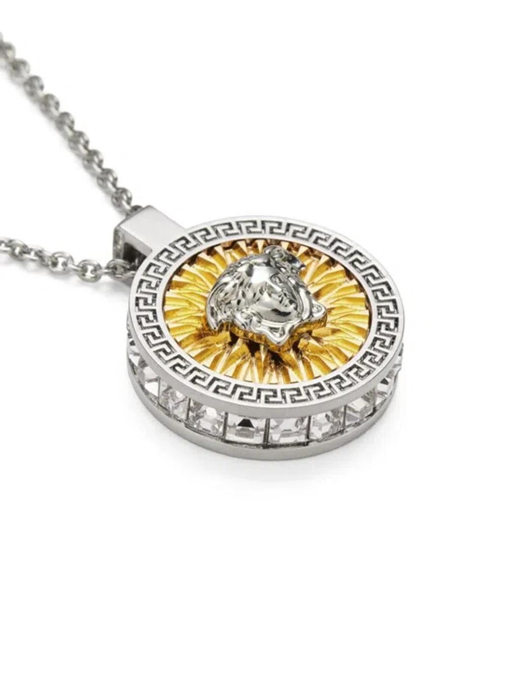 VERSACE Medusa Pendant Necklace In Gold Product Image