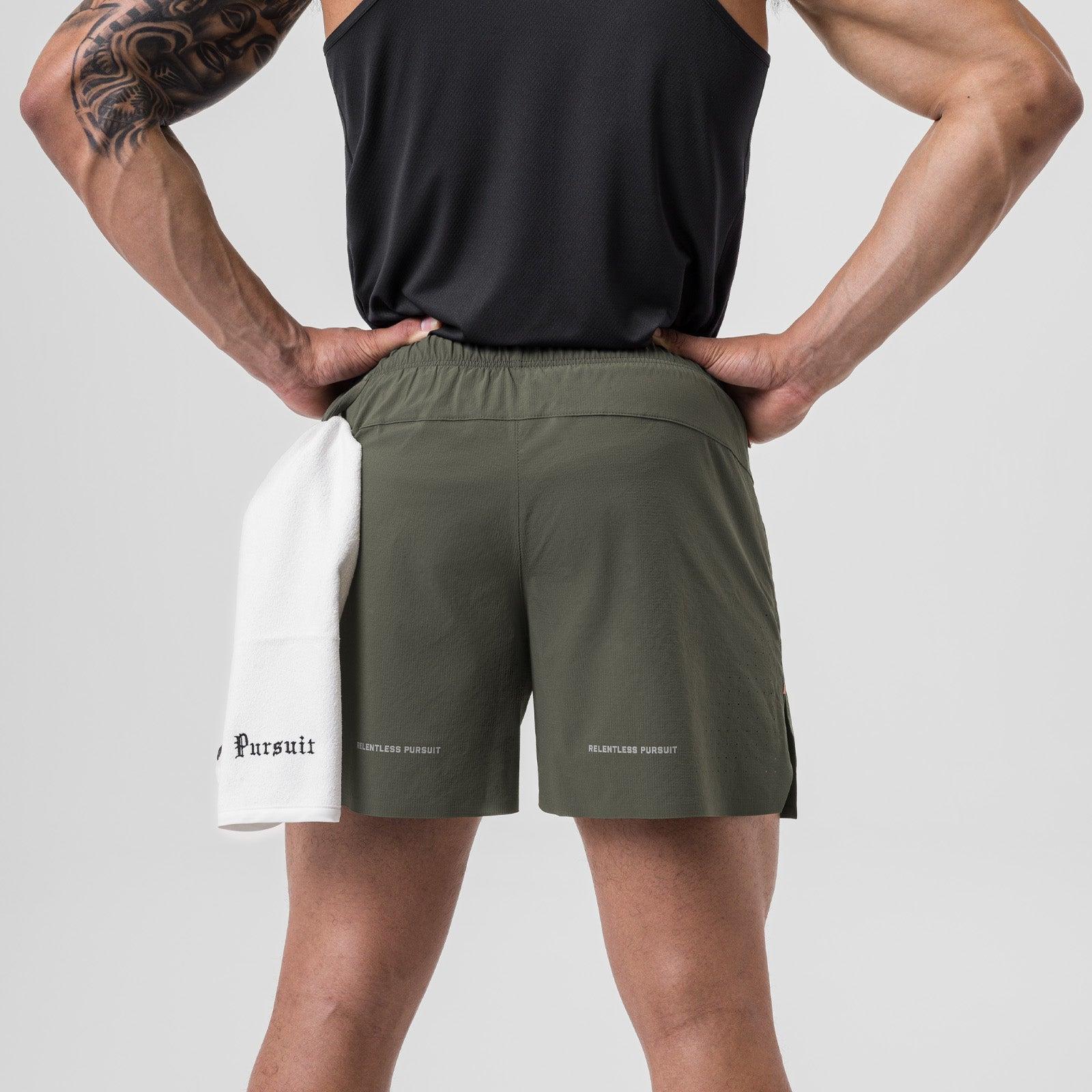 0737. Ripstop 6" Perforated Short - Olive Product Image