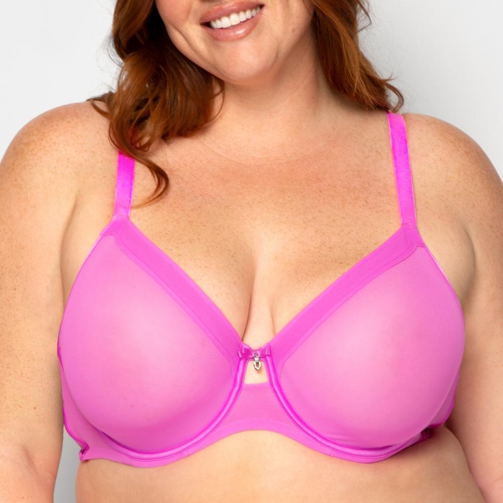 Curvy Couture Full Figure Mesh Underwire Bra Product Image