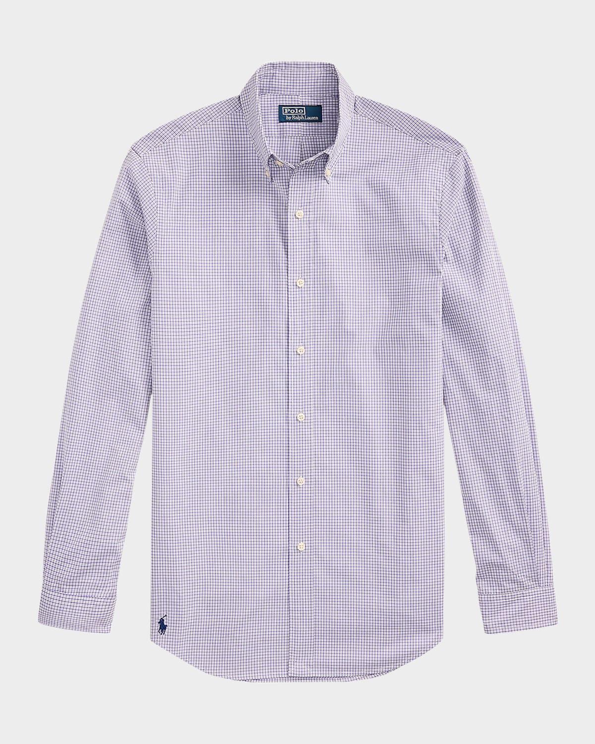 Mens Classic-Fit Check Poplin Sport Shirt Product Image