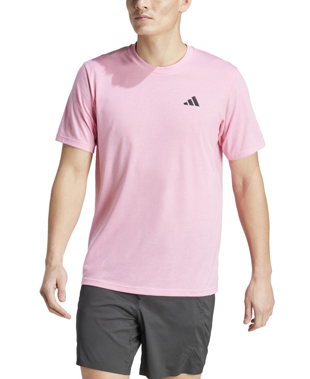 adidas Training Essentials Feel Ready Training Tee Black) Men's Clothing Product Image