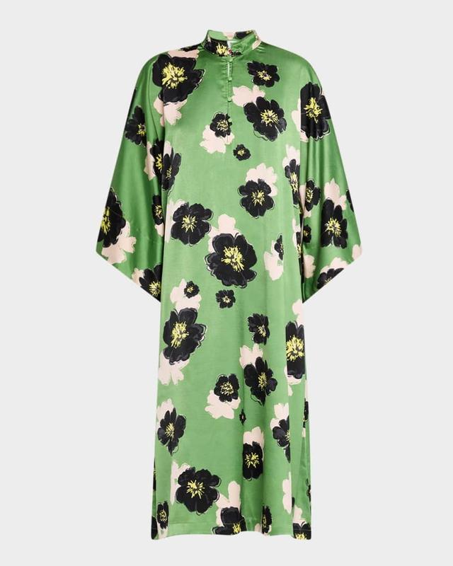 Floral-Print Midi Caftan Product Image