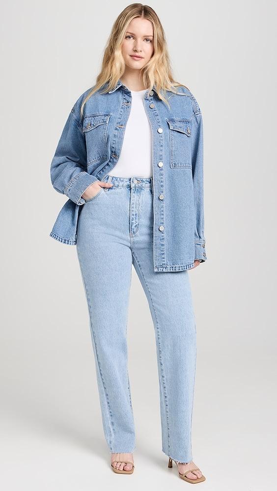 ABRAND Denim Shacket | Shopbop Product Image