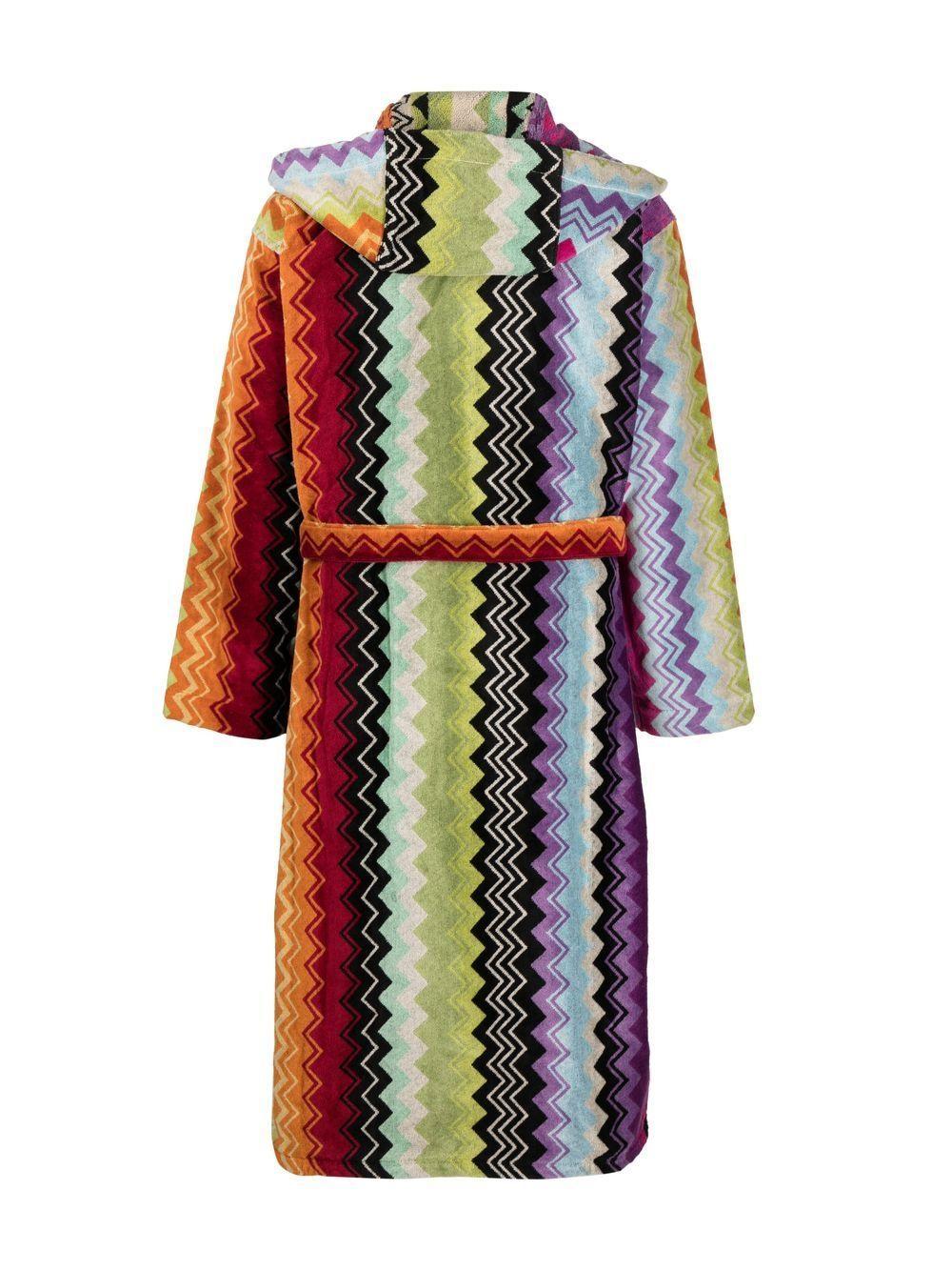 zig-zag print bath robe Product Image