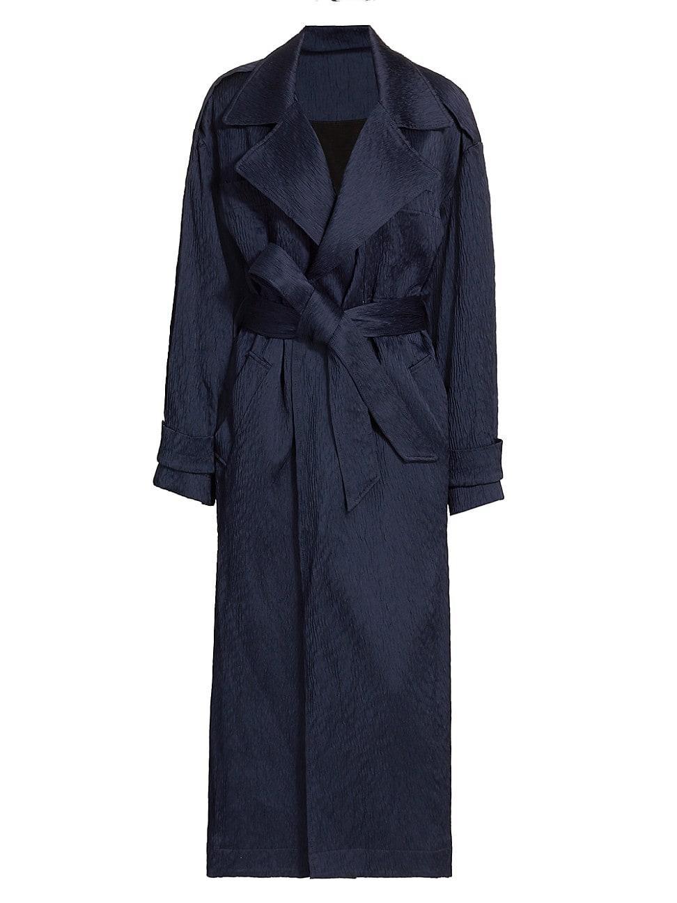 Womens Mara Long Belted Trench Coat product image