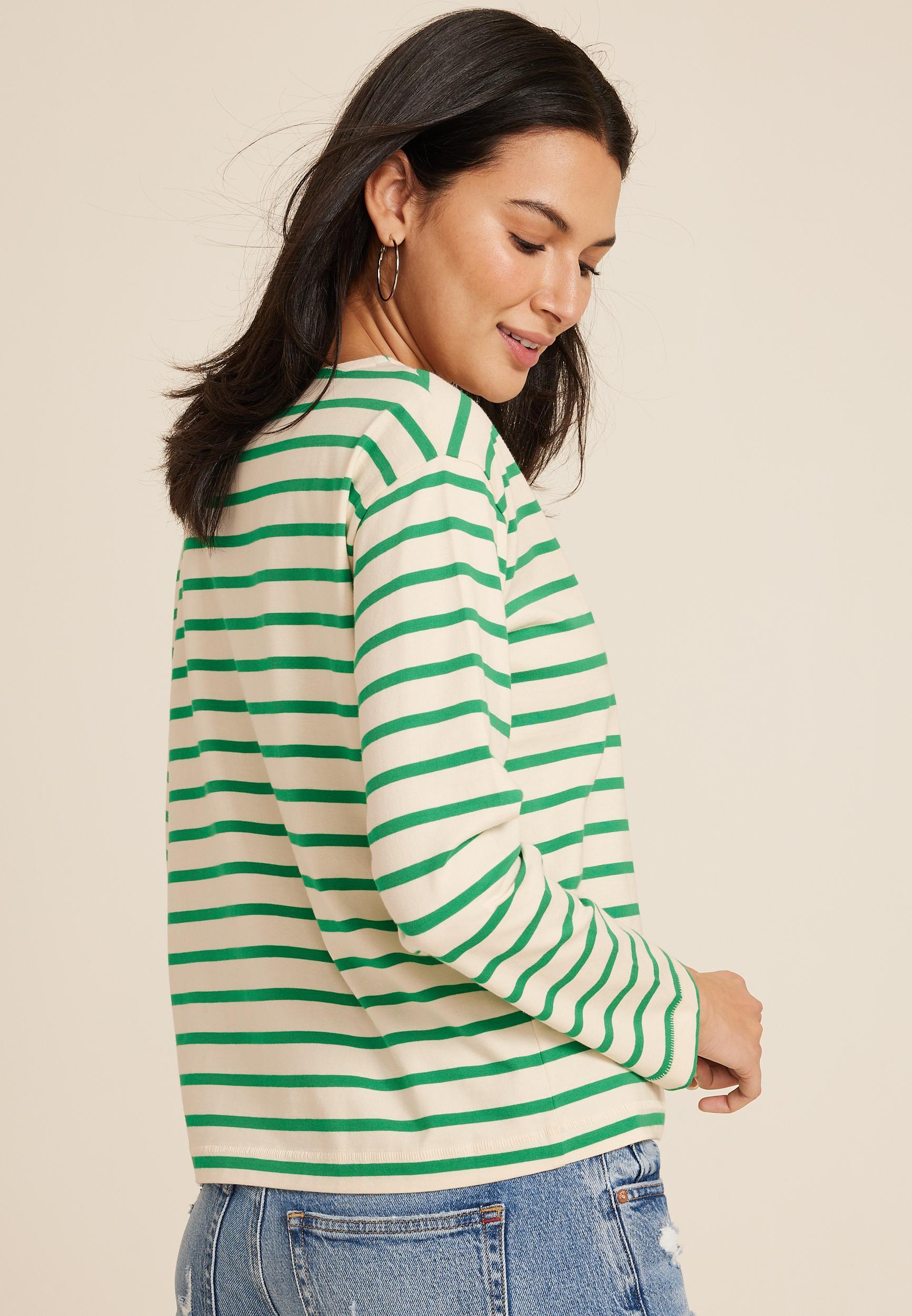 Marina Striped Mixer Tee Product Image