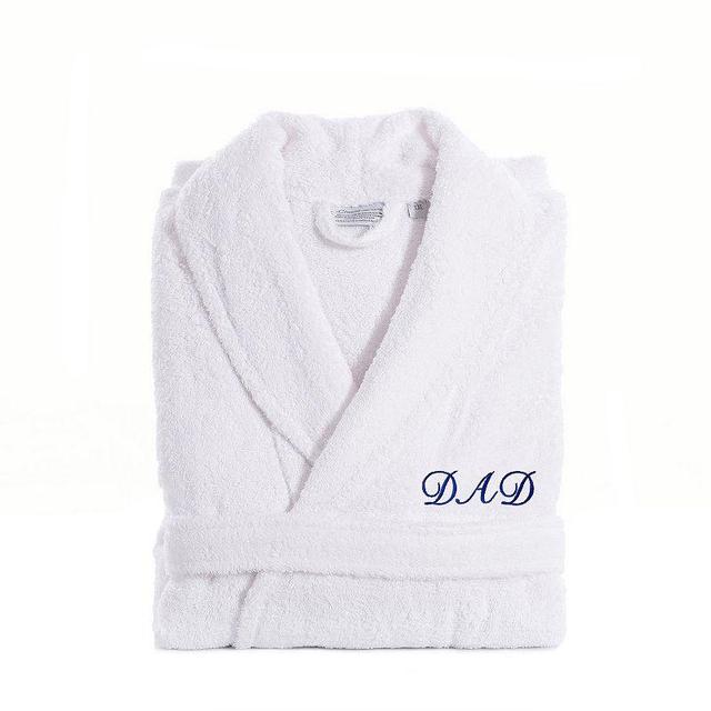 Linum Home Textiles Dad Embroidered Cotton Terry Bathrobe, Mens Product Image