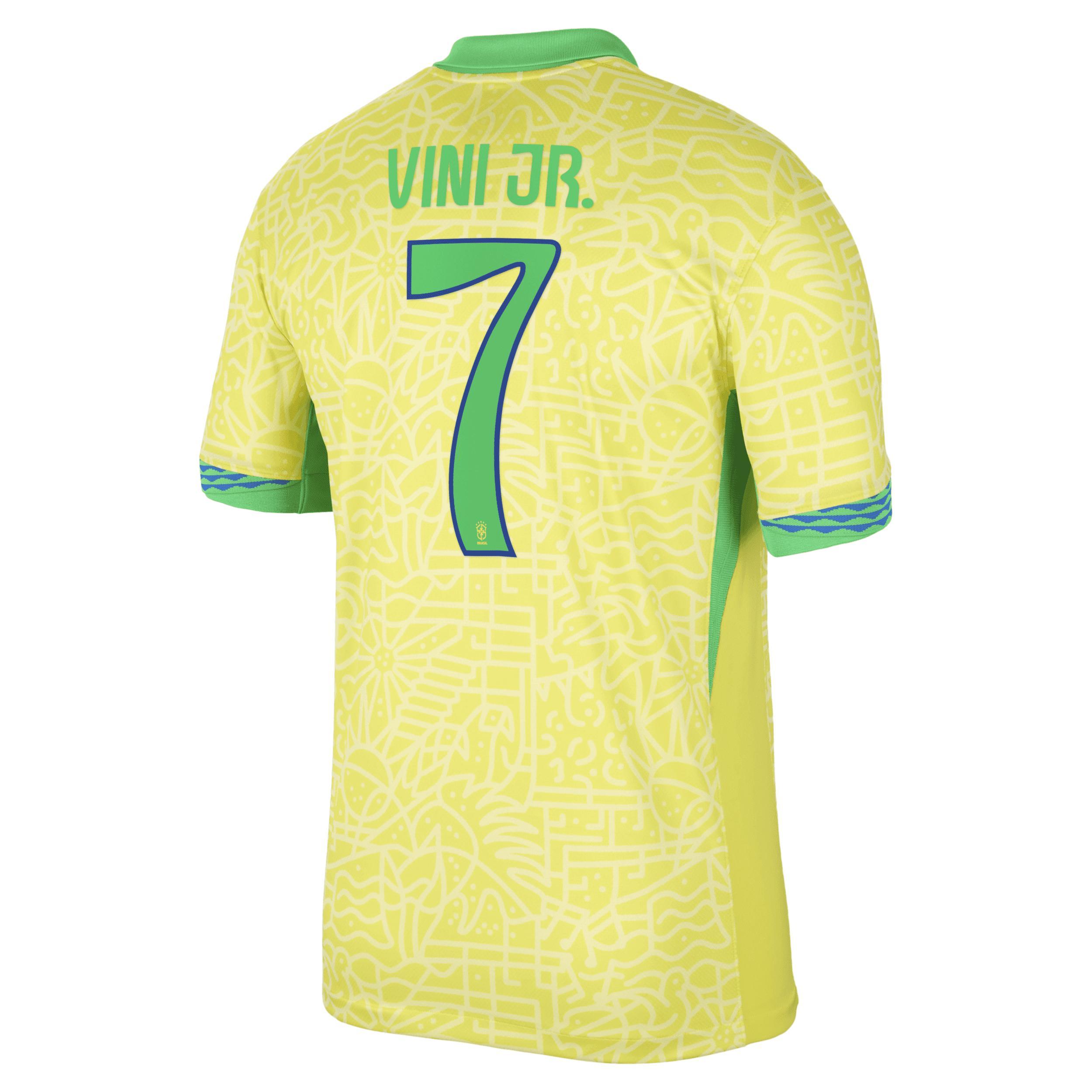 Vini Jr. Brazil National Team 2024 Stadium Away Nike Mens Dri-FIT Soccer Jersey Product Image