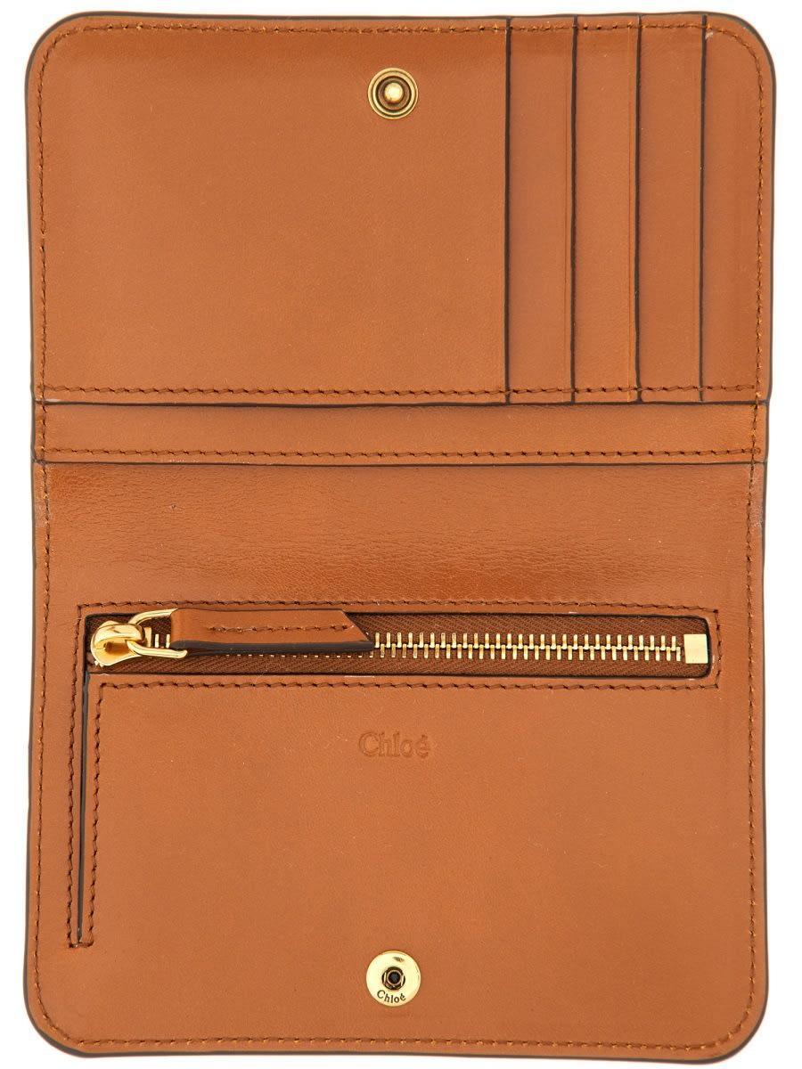 CHLOÉ Wallet With Logo In Buff Product Image