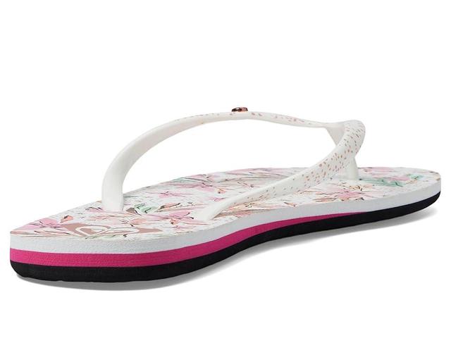 Roxy Portofino (White/Crazy Print) Women's Sandals Product Image