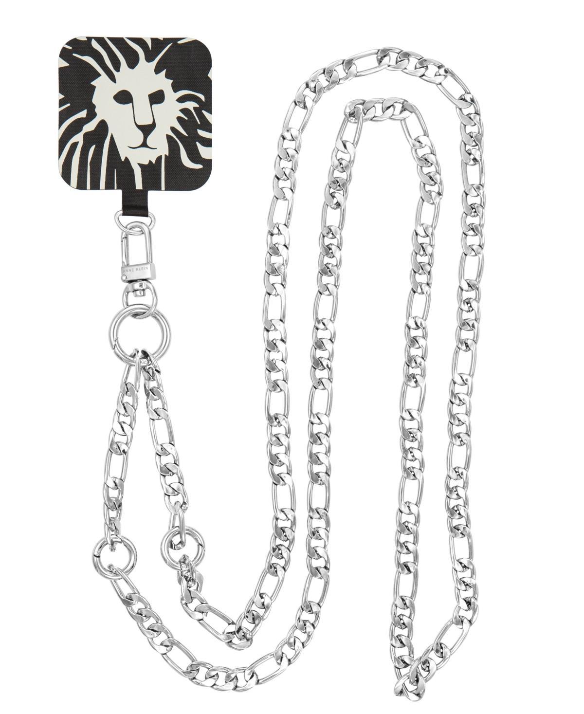 Anne Klein Womens Silver-Tone Alloy Crossbody iPhone Chain Product Image