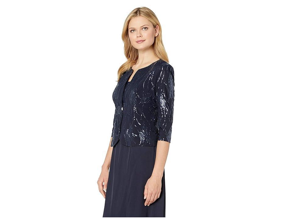 Alex Evenings Sequin Midi Dress with Jacket Product Image