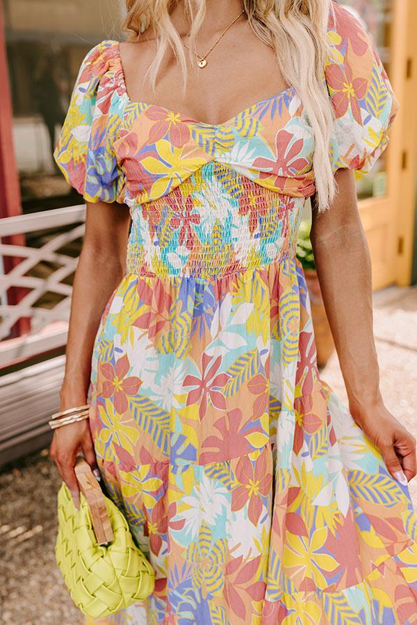 On Tropic Time Maxi Dress in Sea Glass Product Image