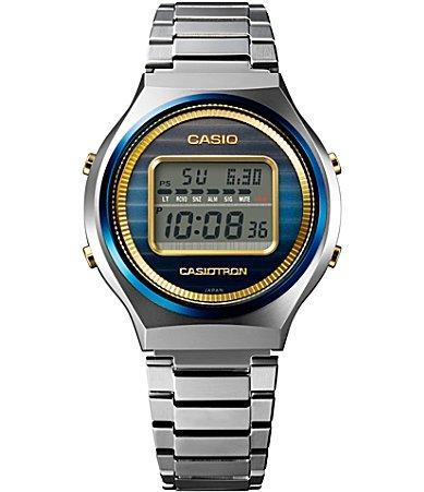 G-Shock Mens Casio Digital Stainless Steel Bracelet Watch Product Image