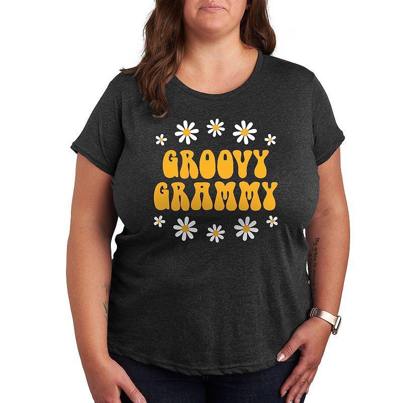 Plus Groovy Grammy Graphic Tee, Womens Product Image