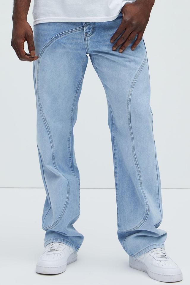 Lava Flow Straight Jeans - Light Wash Product Image