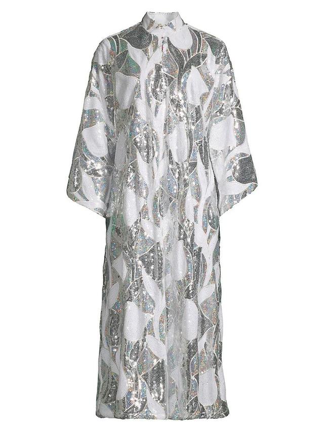 Womens Tulip Sequin Maxi Caftan Product Image