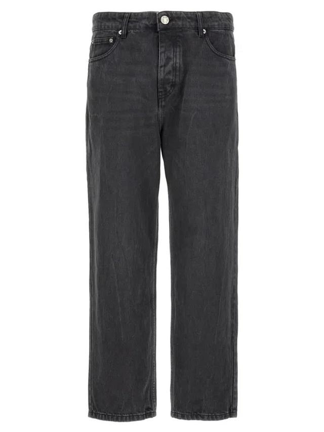 Ami Paris 'tapered Fit' Jeans In Gray Product Image