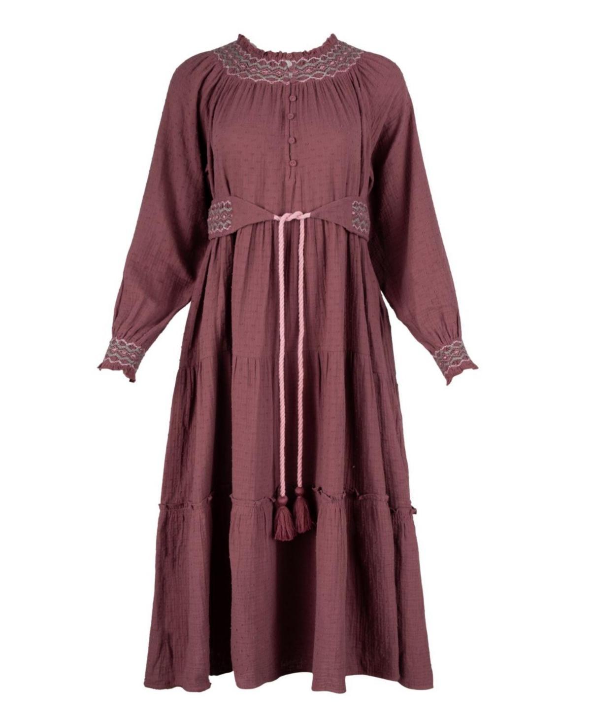 Womens Lucy Dress in Vintage-like Wine Product Image