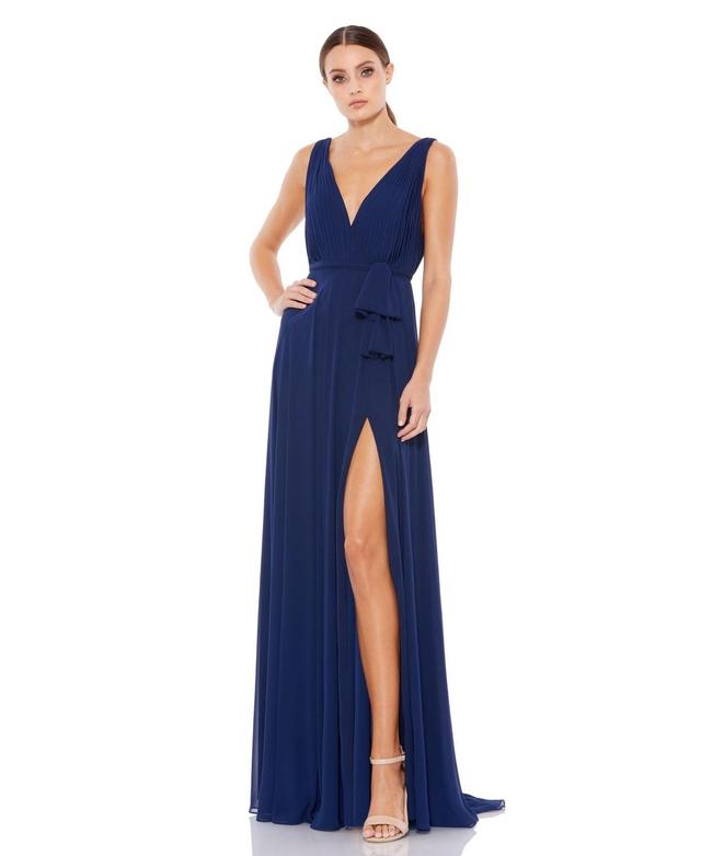 Womens Ieena Sleeveless V-Neck Chiffon Gown Product Image