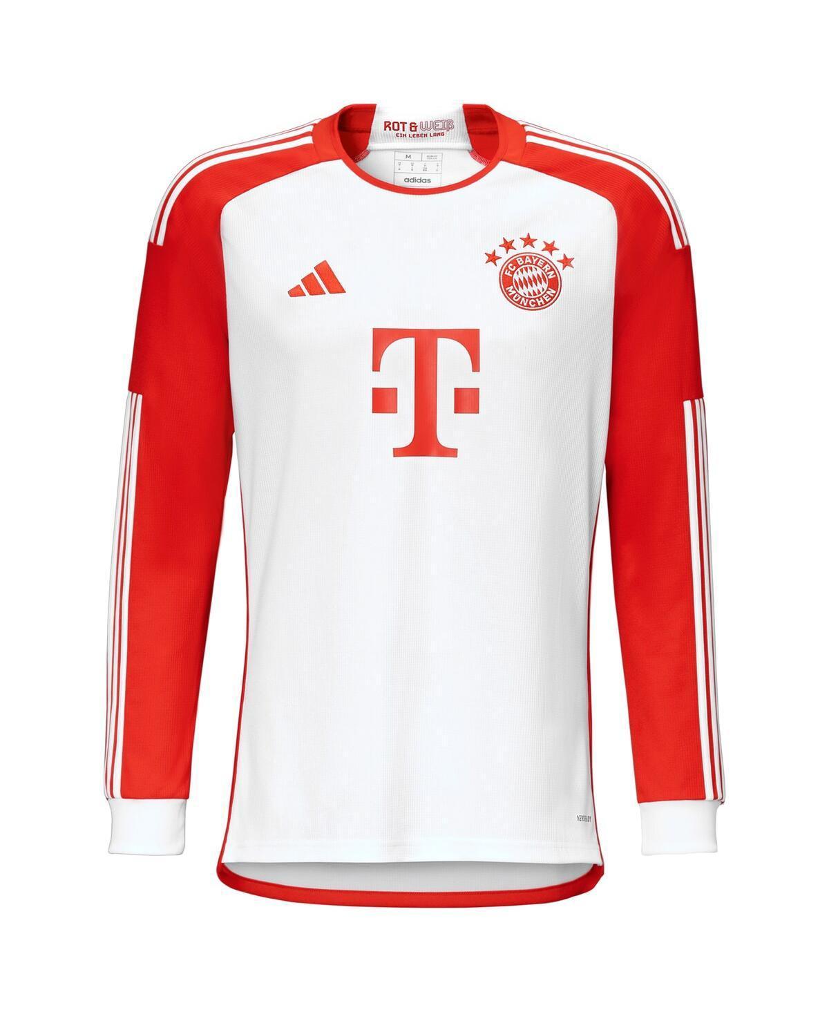 Mens adidas White Bayern Munich 2023/24 Home Replica Long Sleeve Jersey - White Product Image