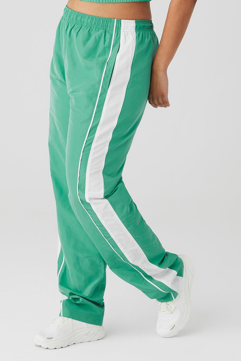 Racetrack Pant - Lettuce/White Female Product Image