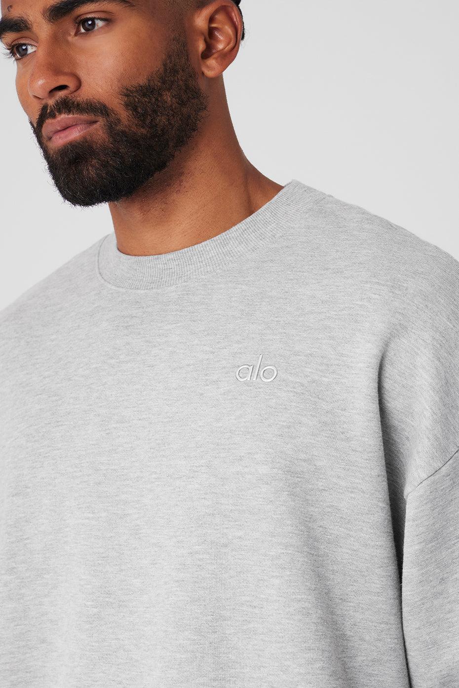 Alo Accolade Crewneck Cotton Blend Sweatshirt Product Image