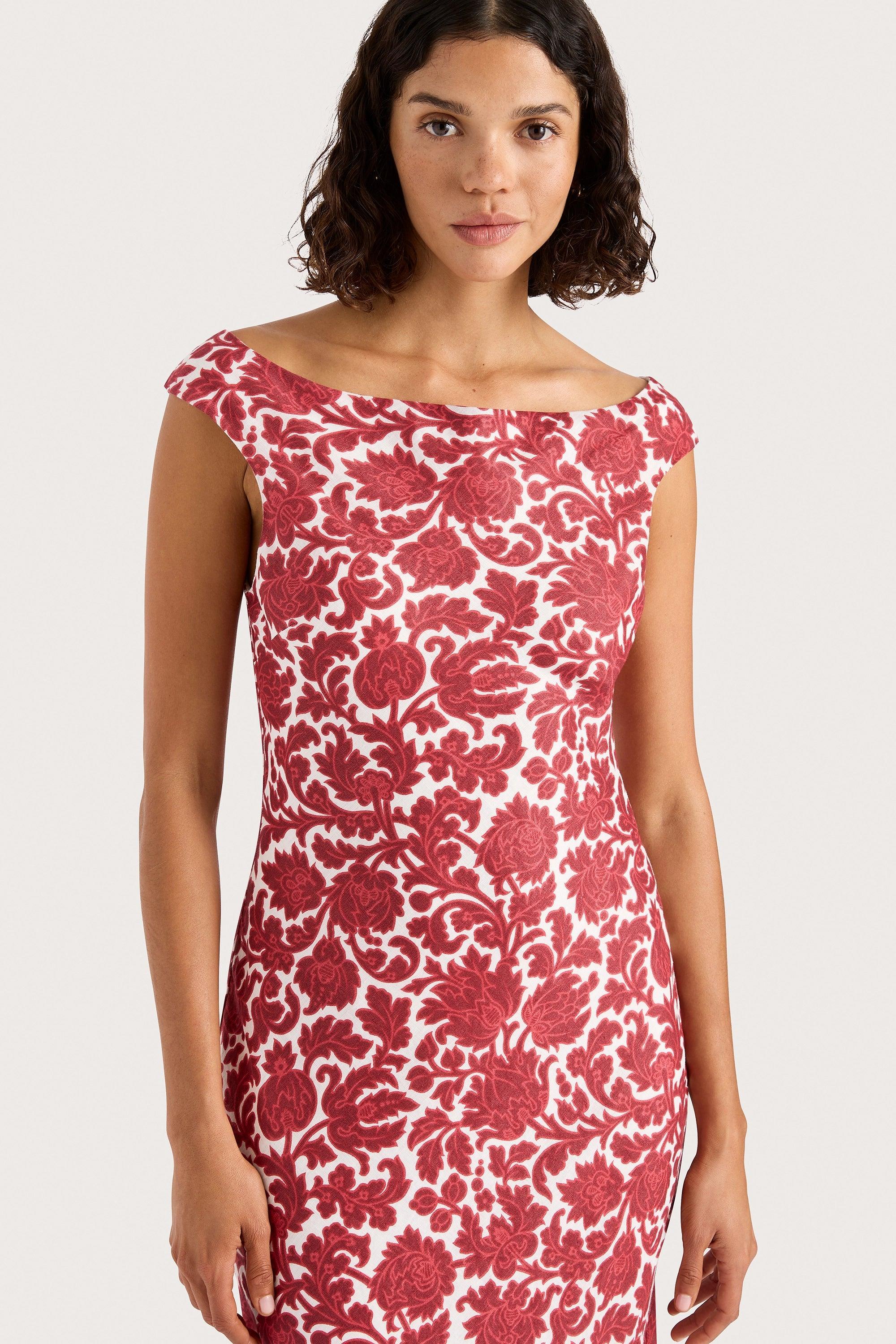 Ilride Maxi Dress Heuchera Print Product Image