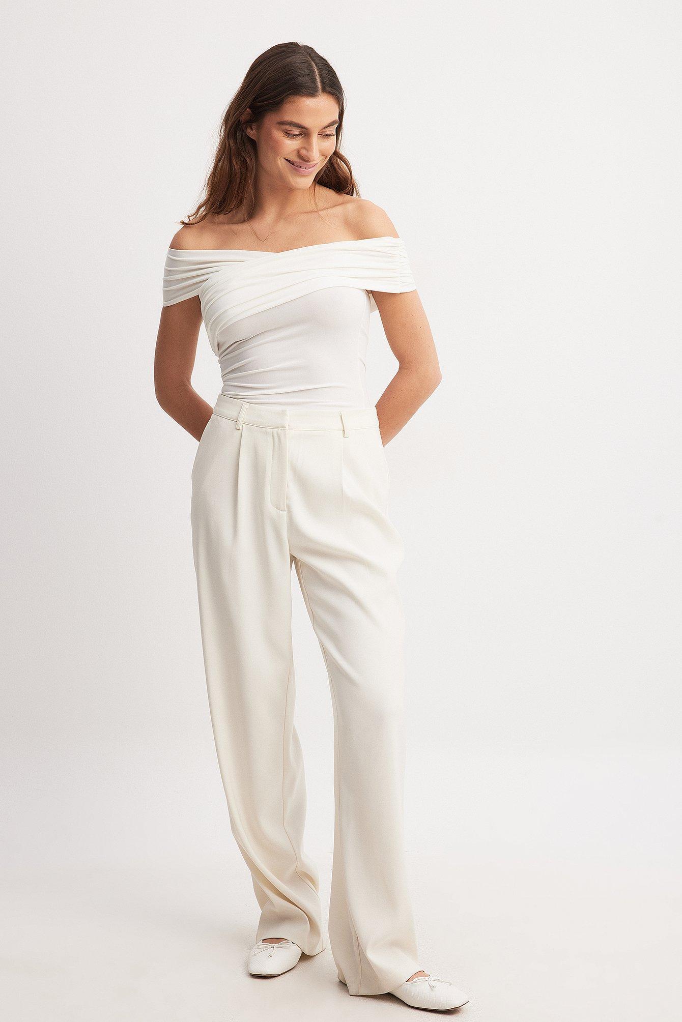 Draped Off Shoulder Top Product Image