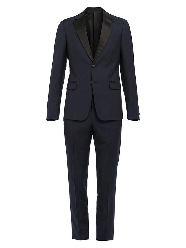 Mens Singled Breasted Two Button Wool Mohair Tuxedo Product Image