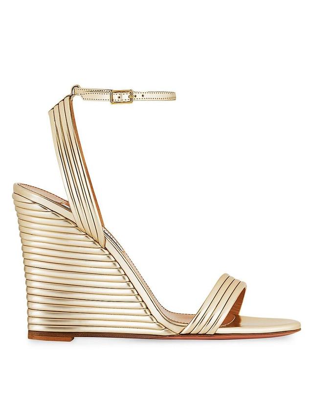 Womens Wow 95MM Metallic Wedge Sandals Product Image