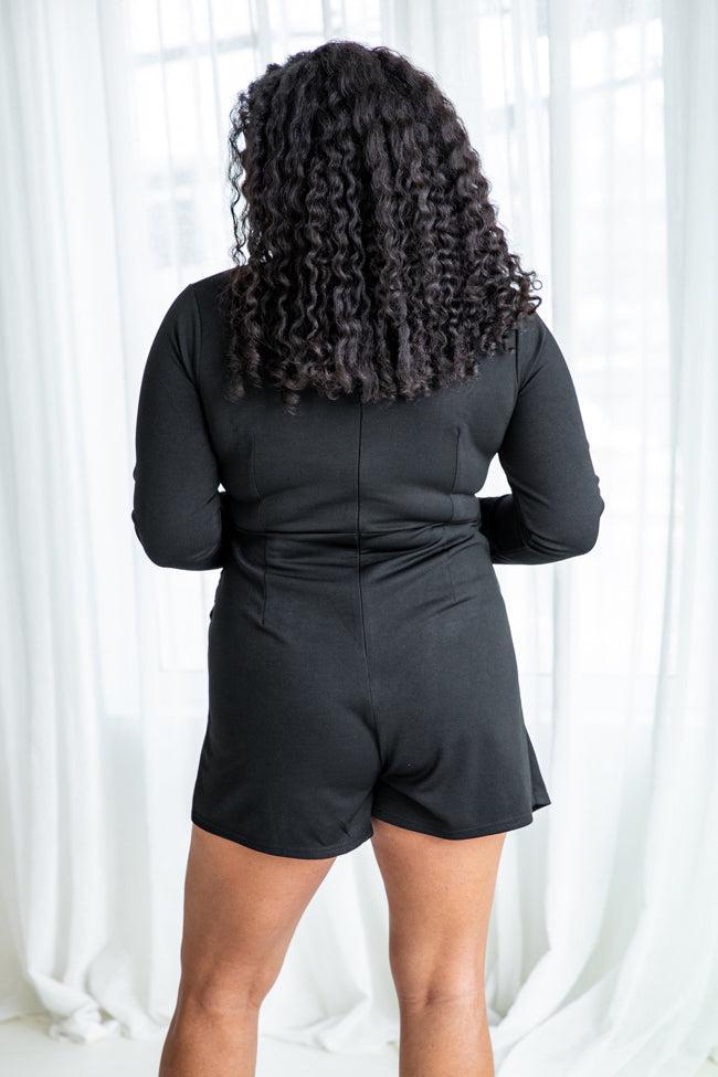 Do You Ever Black Romper FINAL SALE Product Image