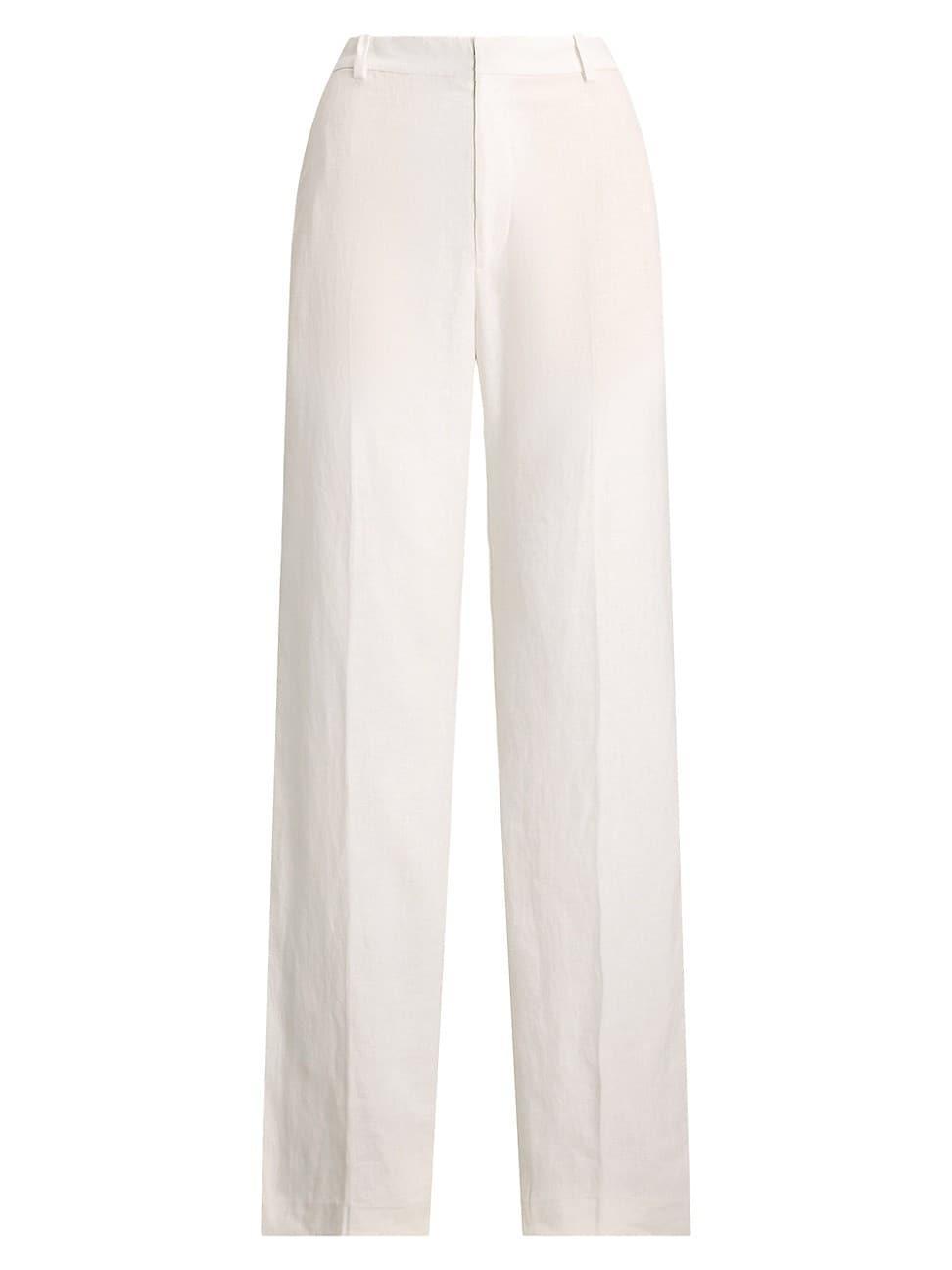 Linen Wide-Leg Pants Product Image