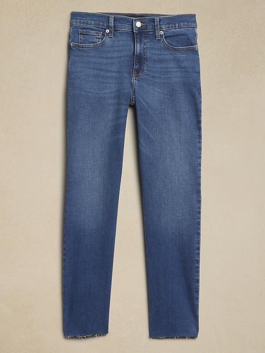 Slim Mid-Rise Raw-Hem Jean Product Image