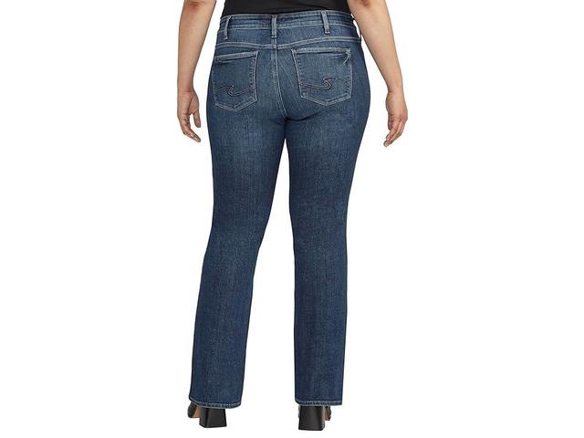 Silver Jeans Co. Plus Size Elyse Mid Rise Curvy Fit Slim Bootcut Jeans W03601EAE366 (Indigo) Women's Jeans Product Image